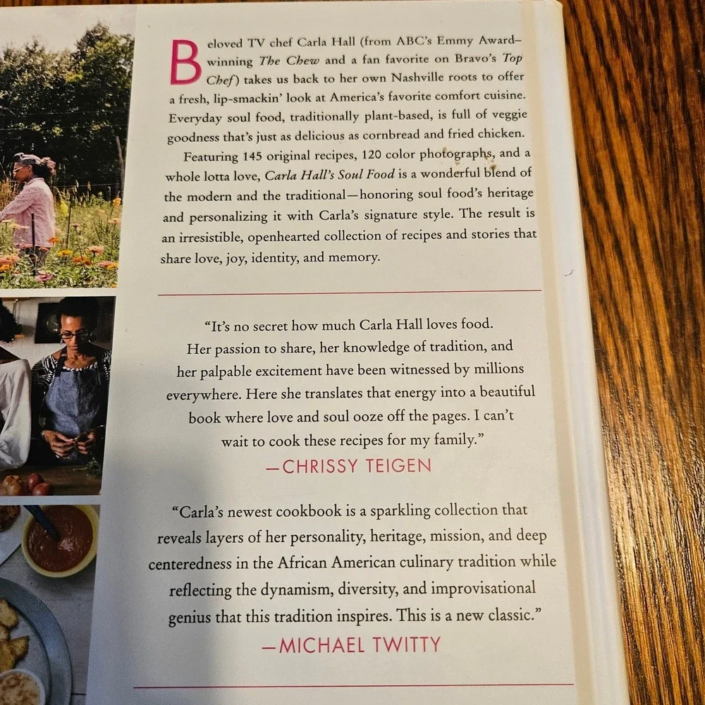 Carla Hall's Soul Food Everyday and Celebration Cookbook Hardcover 2018 First Ed
